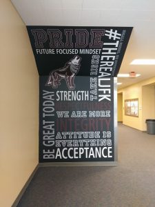 School Signs custom vinyl wall graphics mural indoor 225x300