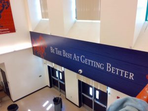School Signs custom vinyl wall mural indoor 300x225